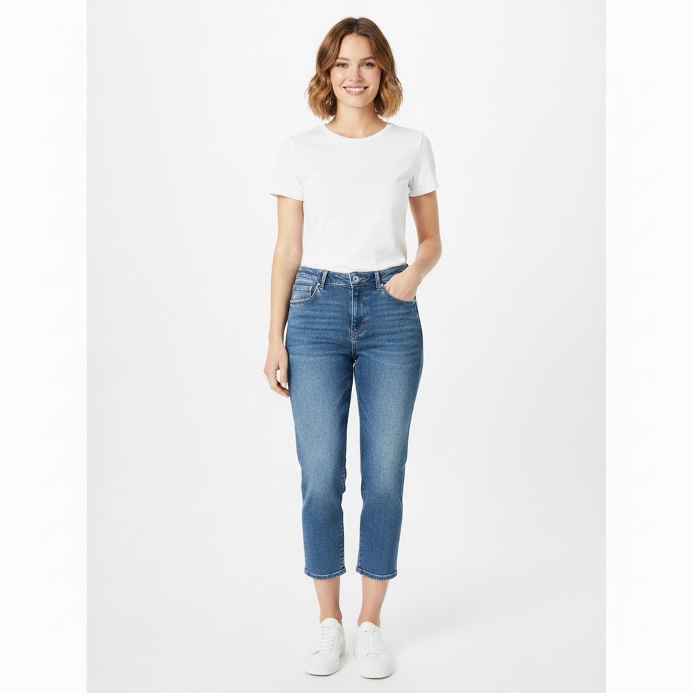 Tommy Hilfiger | High Rise Straight Ankle Cropped Selvedge Capri Jeans